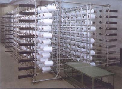 Conventional Yarn Creel (Yarn Cake Type Long Yarn Tube Roll)